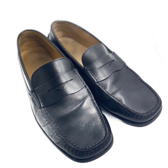Tod's Other - TOD'S Men's Black Leather Gommino Driving Shoes/Loafers, Size 9